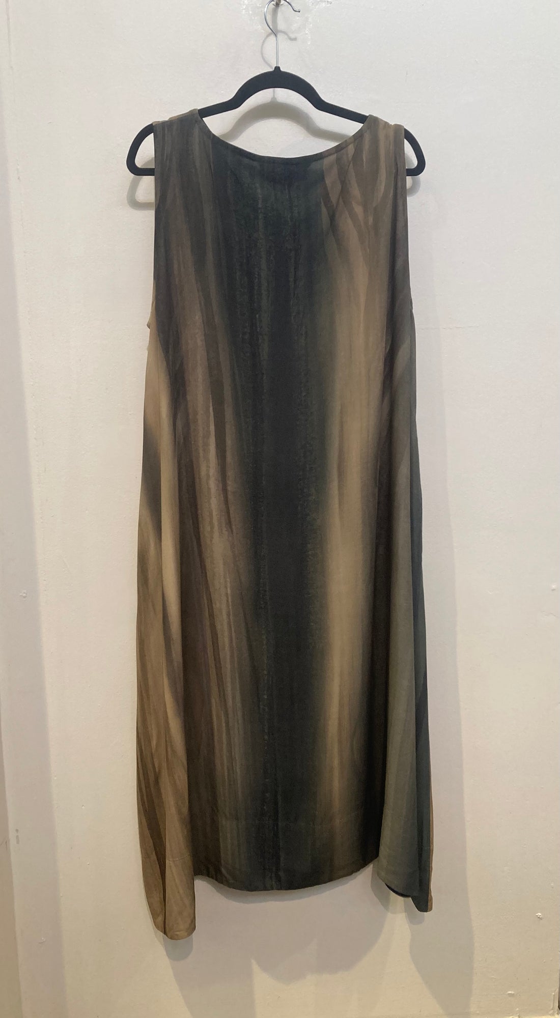 Ombré Stripes Sleeveless Dress with Pockets