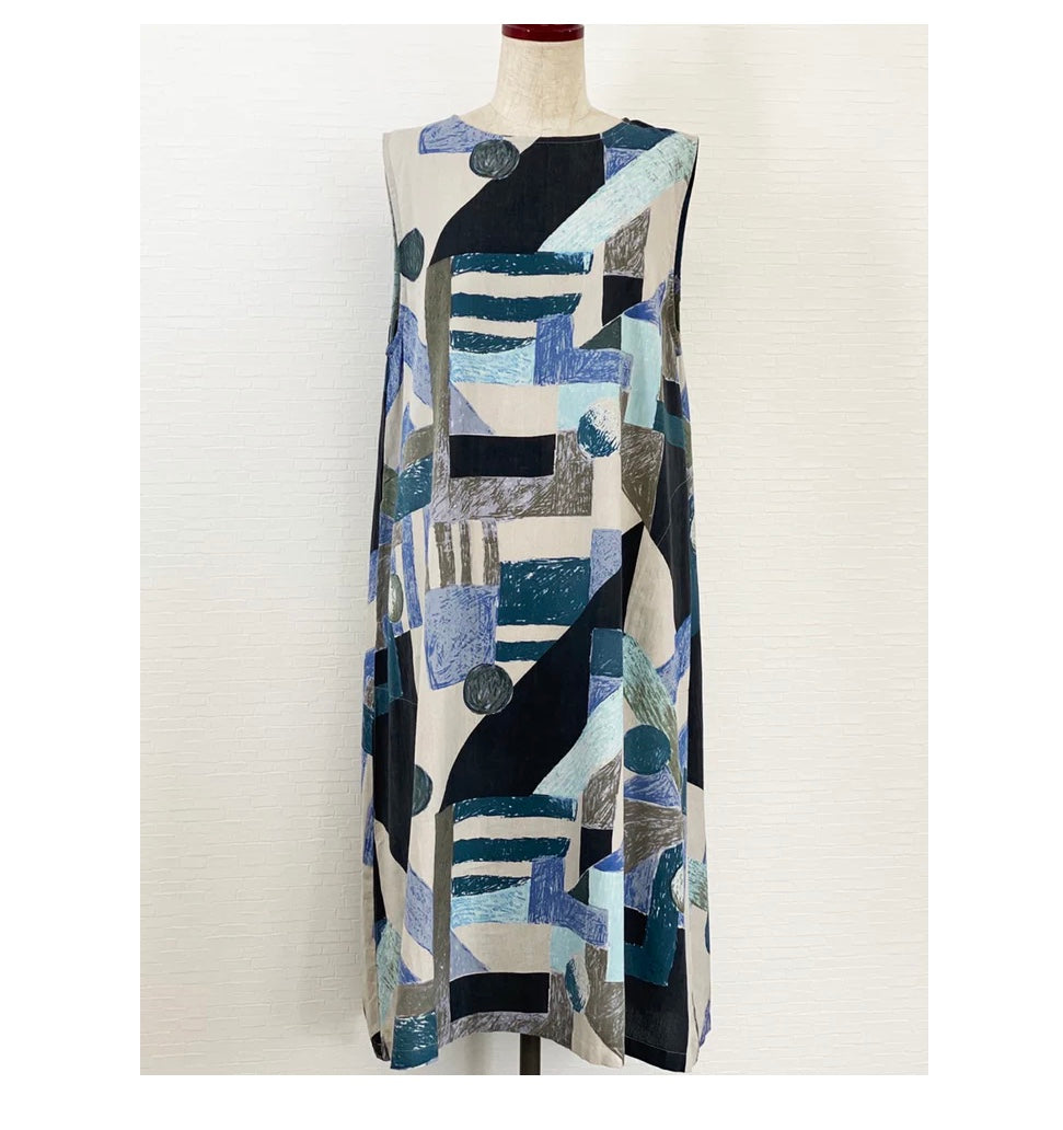Geometric Art Print Dress