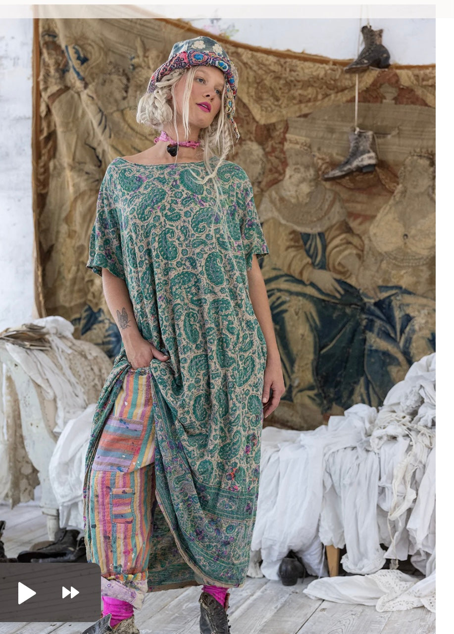 Floral Blockprint Tee Dress
