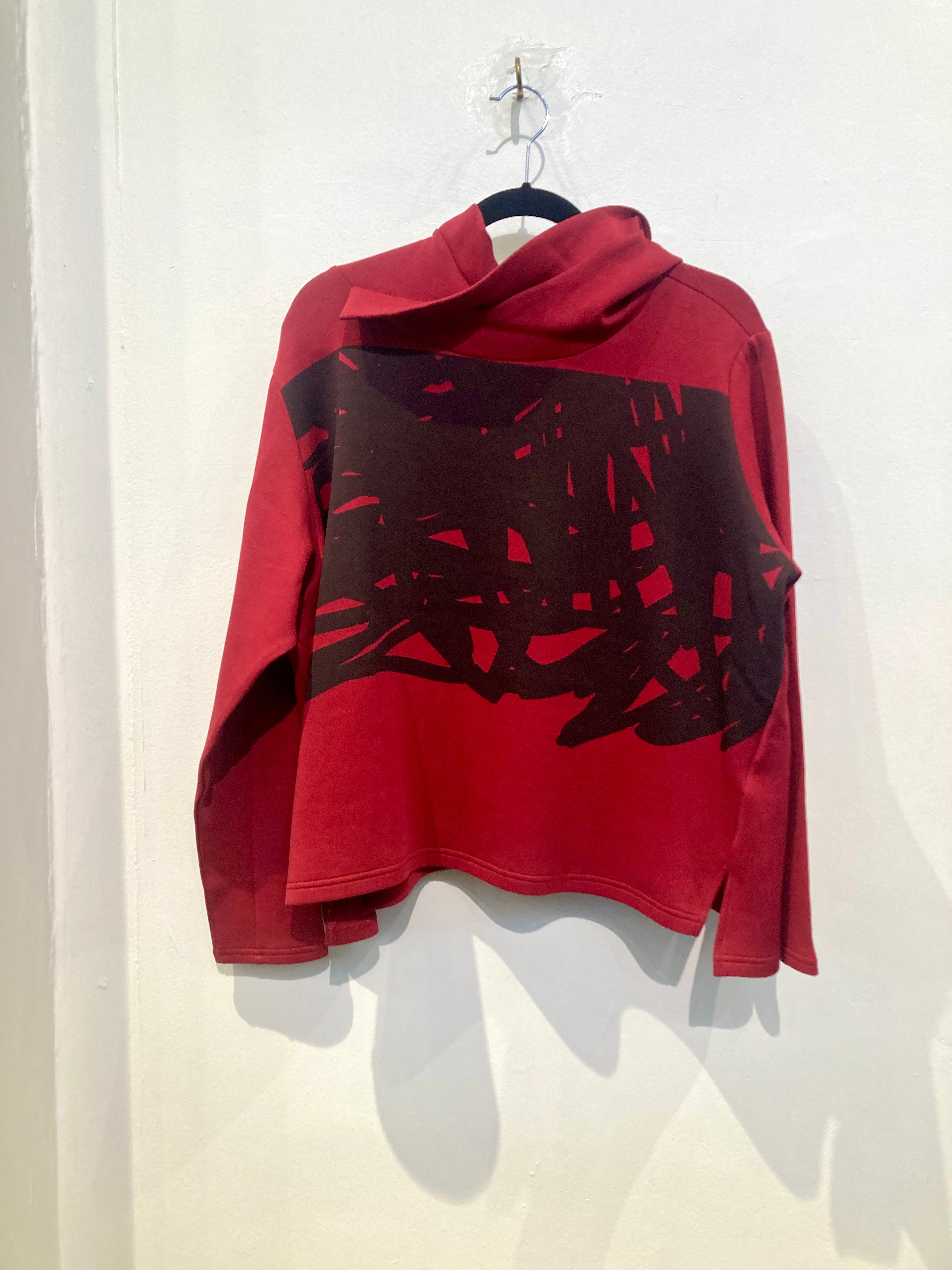 Graphic discount red hoodie