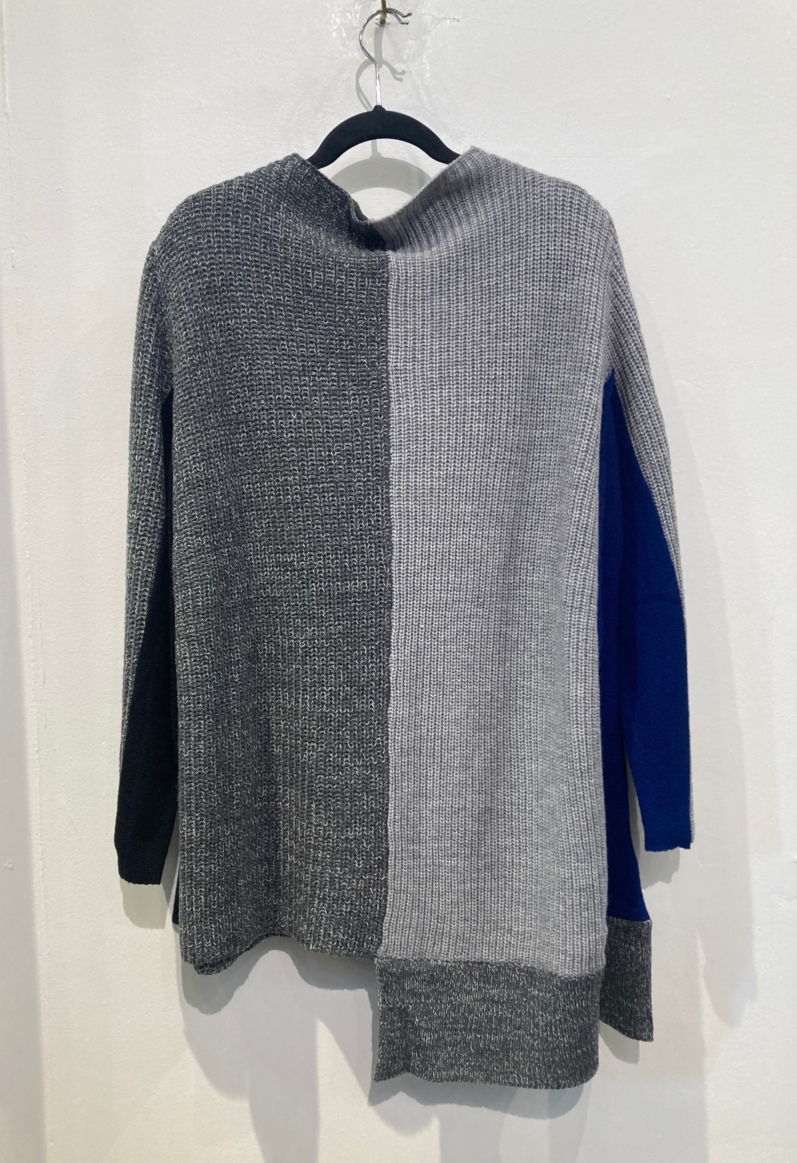 Royal blue and black sweater hot sale